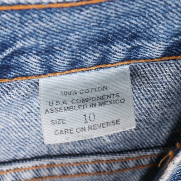 DFX Jeans Womens Size 10 Denim Blue Geometric Foral Tapered Y2K Vintage - Picture 4 of 8